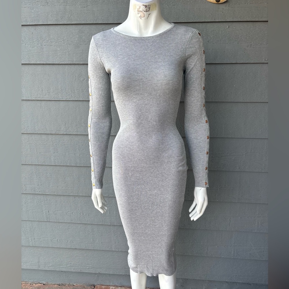 Hera Collection Gray Long Sleeve Dress